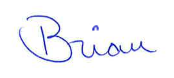 Brian Duff's signature