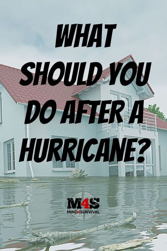 What Should You Do AFTER a Hurricane?