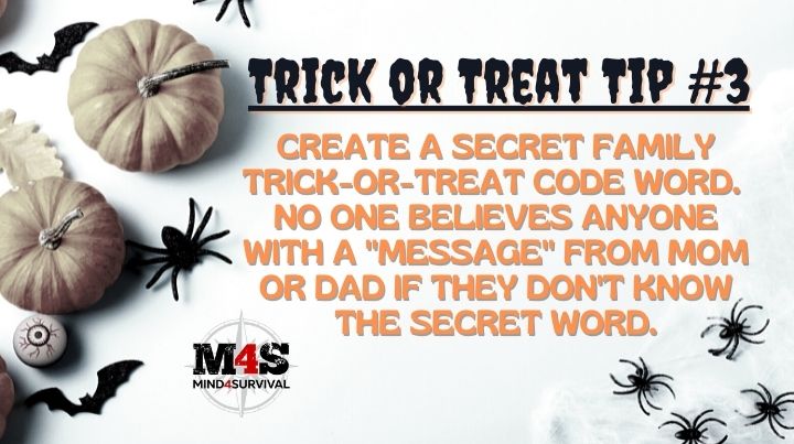 Create a secret family trick-or-treat code word