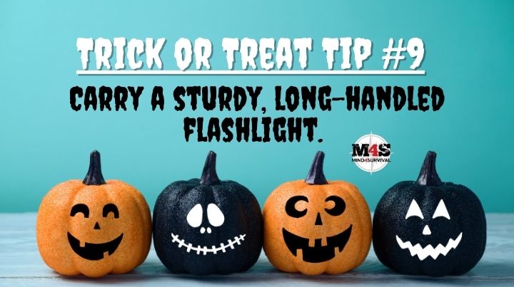 Trick or Treat Tip: Carry a sturdy, long-handled flashlight