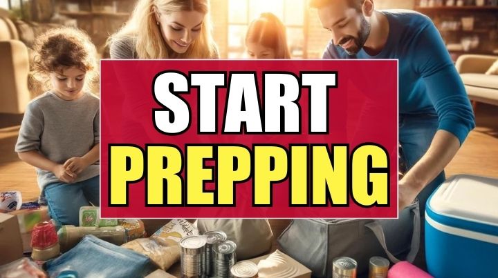A family that is learning how to start prepping.