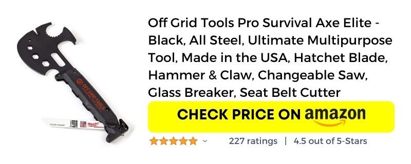 Off Grid Tools Survival Axe Amazon link