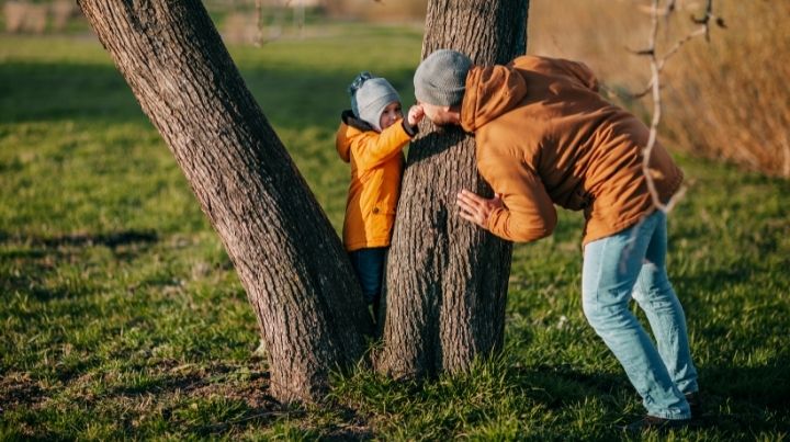 A game of hide and seek can help teach situational awareness to kids.