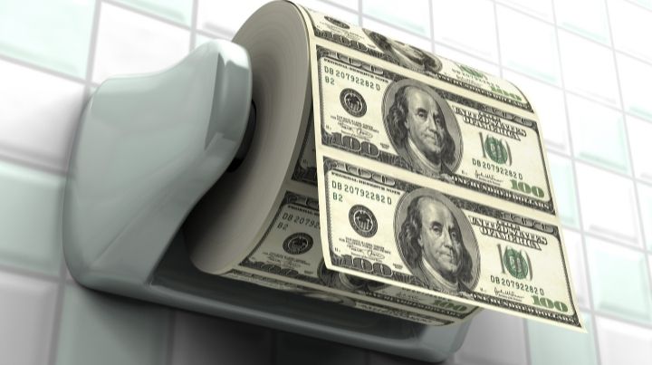 Inflation can make it seem like you are flushing money down the toilet