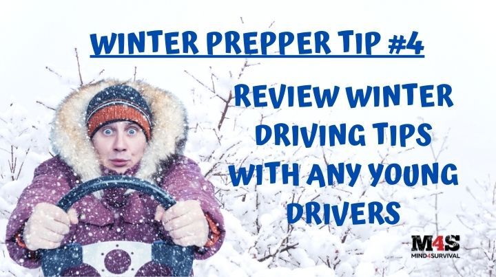 Review winter driving tips with any young drivers