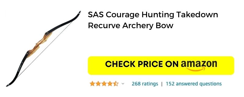 SAS Courage Hunting Takedown Recurve Archery Bow_Survival Bow