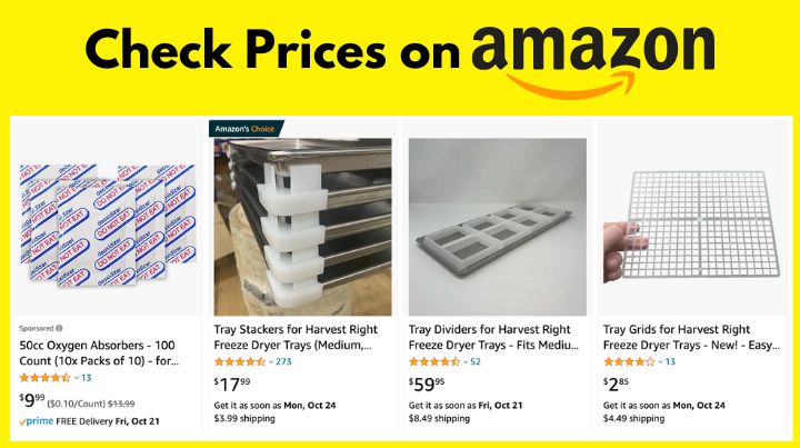 Check Freeze Dryer Accessory Prices on Amazon