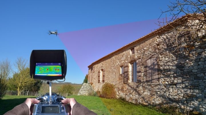 Infrared drones use thermal imaging to detect heat