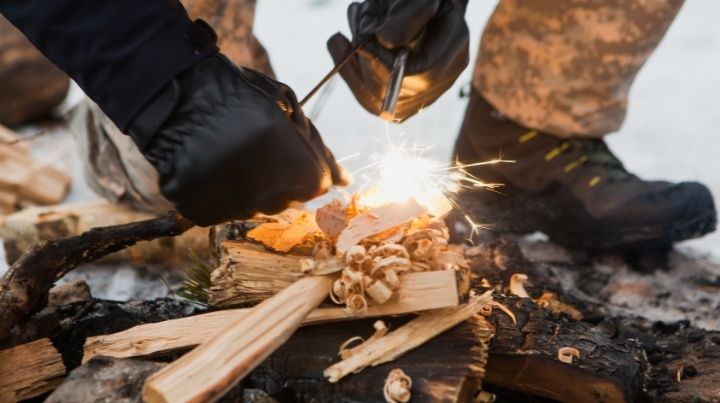 Follow these safety tips when starting a fire