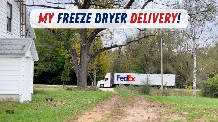 My Freeze Dryer Delivery by FedEx Ground