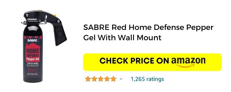 SABRE Red Home Defense Pepper Gel With Wall Mount