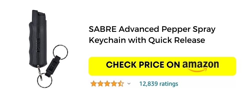 SABRE Advanced Pepper Spray Keychain with Quick Release 