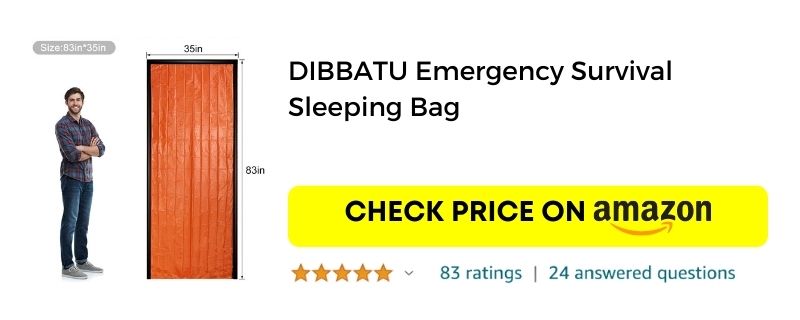 DIBBATU Emergency Survival Sleeping Bag