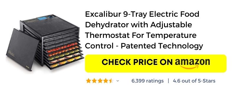 Excalibur 9-Tray Electric Food Dehydrator Amazon link