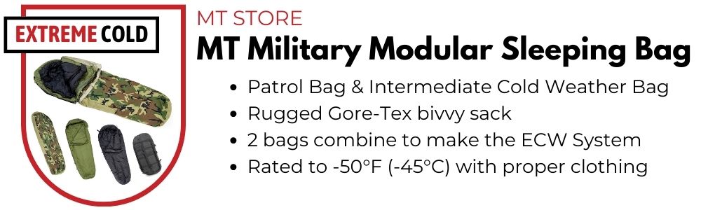 Extreme Cold MT Store Military Modular Sleep System