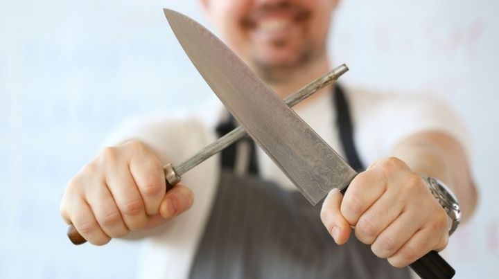 Use a honing rod to keep your knives sharp