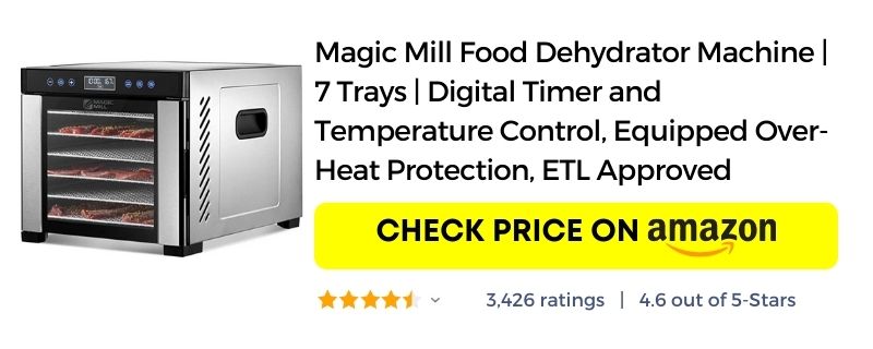 Magic Mill Food Dehydrator Machine 7 Trays Amazon link