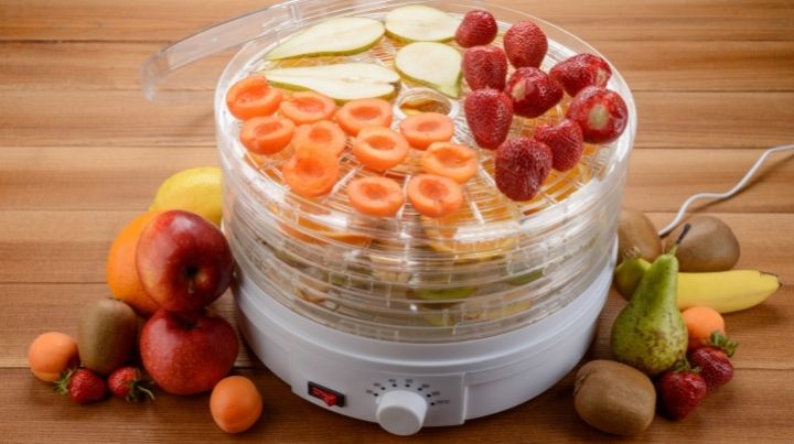 food dehydrator in action