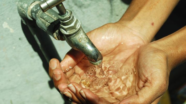 Getting water from the tap