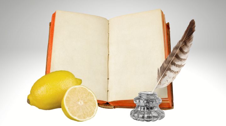 Make invisible ink with lemon juice