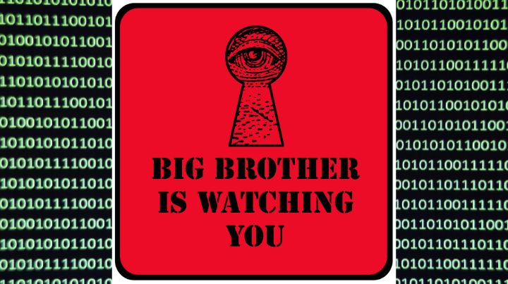 Big Brother is watching sign