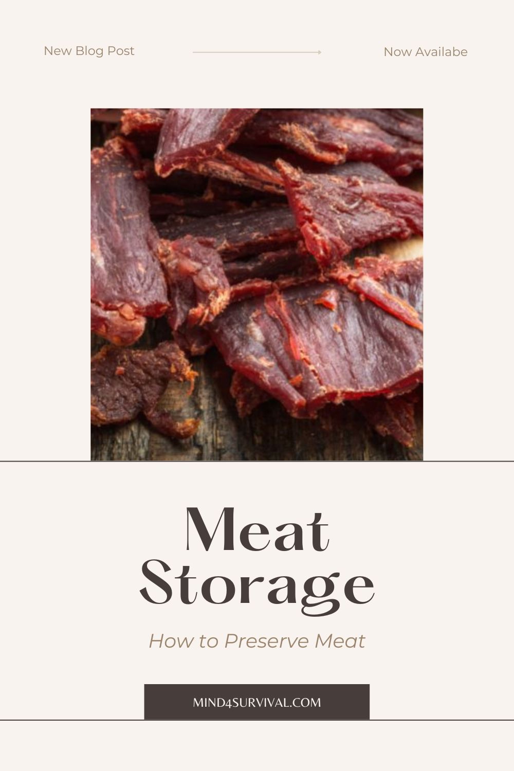 Meat Storage for When There Is No Freezer