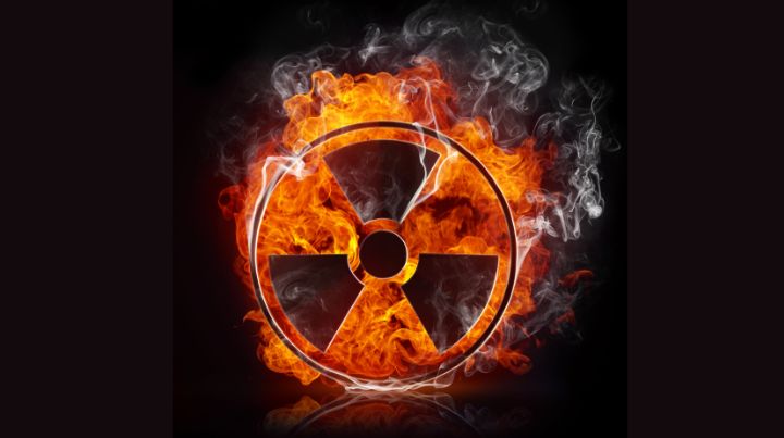Radiation Symbol on Fire