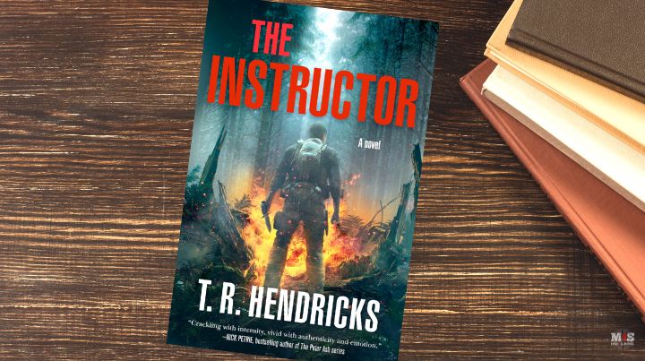 T.R. Hendricks book, "The Instructor" set on a desk