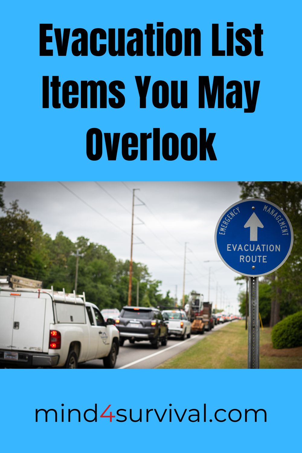 Evacuation List Items You May Overlook