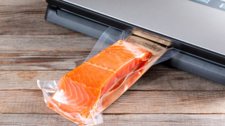 Vacuum Sealing Salmon