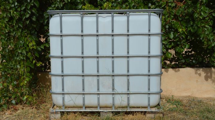 IBC tote sometimes use for water storage