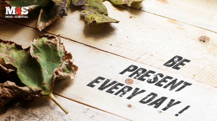 Be Present Every Day written on wood