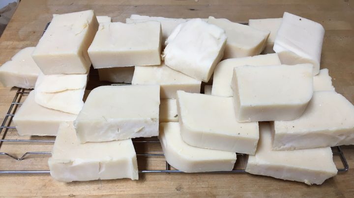 Photo of the author's homemade soap