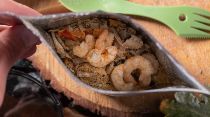 You can even freeze dry raw or cooked shrimp
