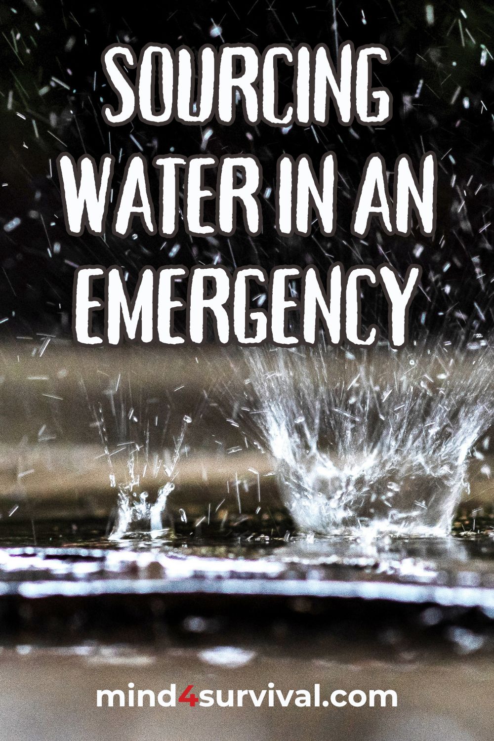 Sourcing Water in an Emergency