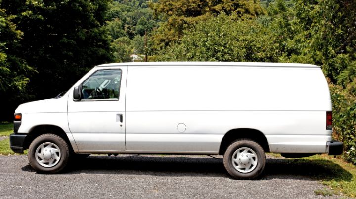 An inconspicuous van makes a great survival cache