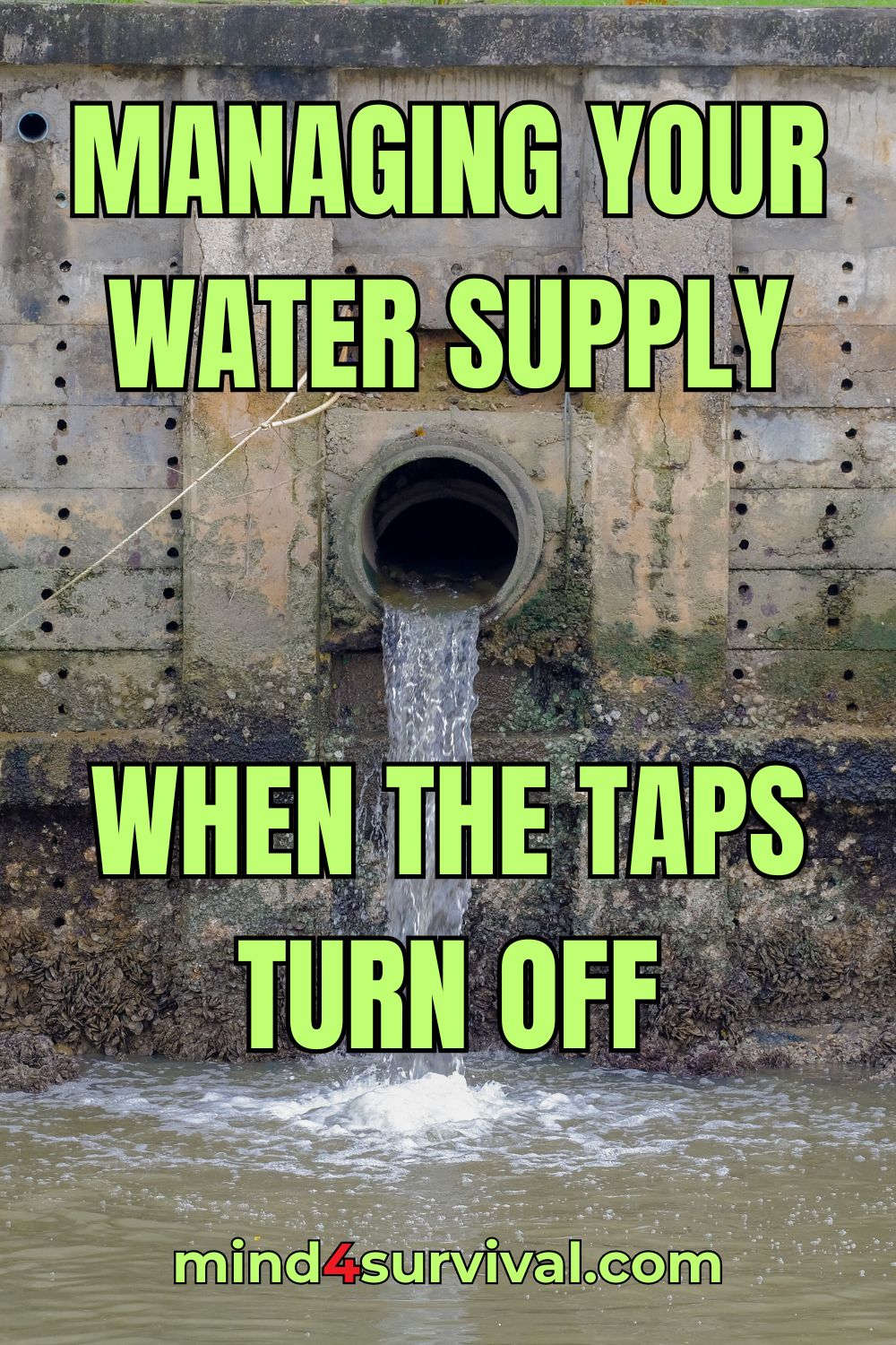 Managing Your Water Supply When the Taps Turn Off