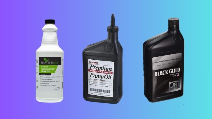 There are only three brands of oil you can use in a Harvest Right
