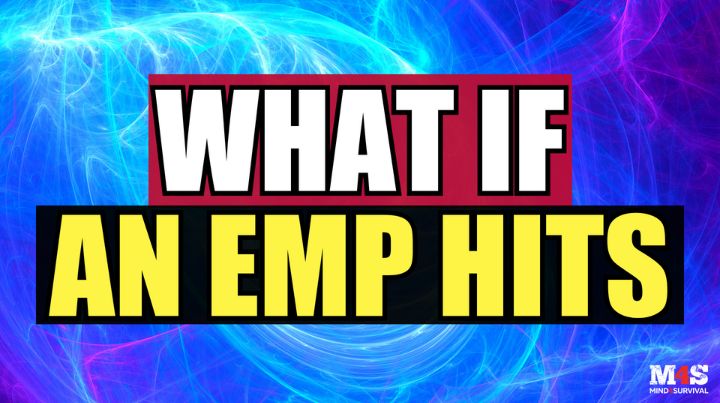 An EMP wave with the text "What if an EMP hits"