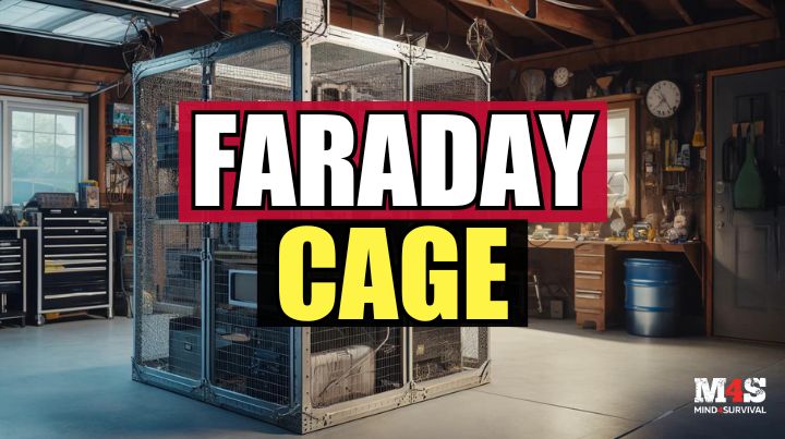 A EMP protecting Faraday cage in a garage. 