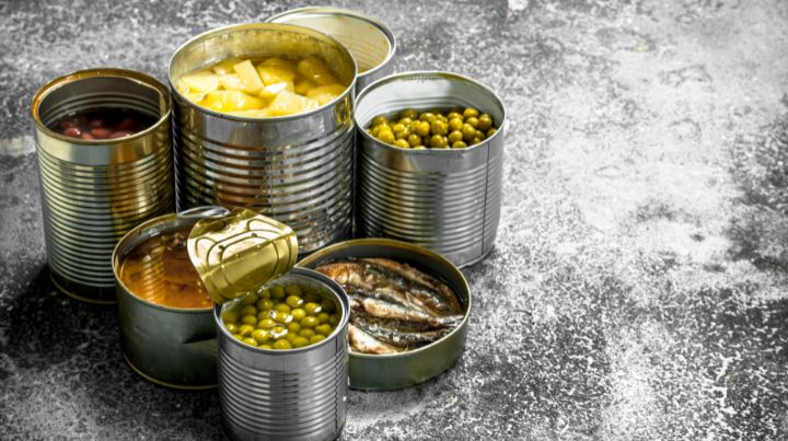 Canned foods are excellent for long term storage