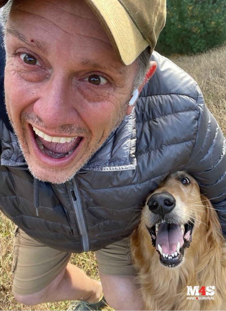 The author, Brian Duff with his awesome dog, Koah.