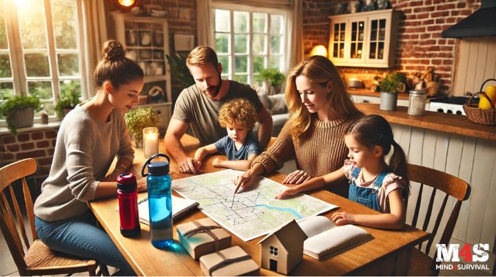 A Family Prepping at the Table