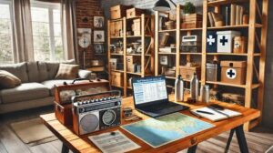 A Radio listening table