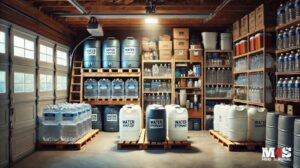 Water Stored in Garage